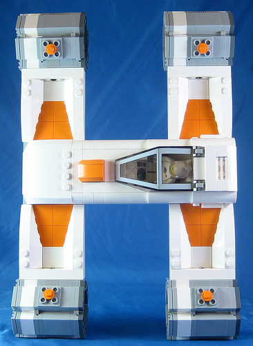 Illustration for article titled Lego Spaceships Spell Out the Alphabet